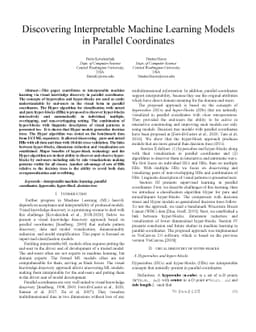 Discovering Interpretable Machine Learning Models in Parallel
  Coordinates