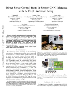 Direct Servo Control from In-Sensor CNN Inference with A Pixel Processor
  Array