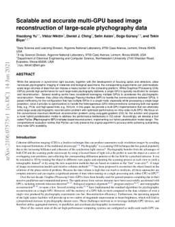 Scalable and accurate multi-GPU based image reconstruction of
  large-scale ptychography data