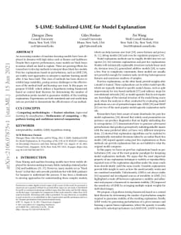 S-LIME: Stabilized-LIME for Model Explanation