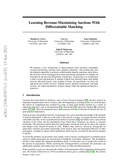 Learning Revenue-Maximizing Auctions With Differentiable Matching