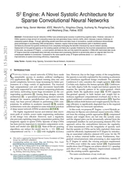 S2Engine: A Novel Systolic Architecture for Sparse Convolutional Neural
  Networks