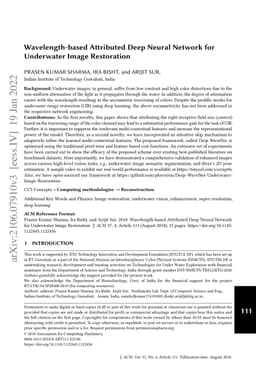 Wavelength-based Attributed Deep Neural Network for Underwater Image
  Restoration