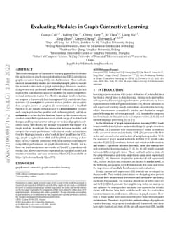 Evaluating Modules in Graph Contrastive Learning