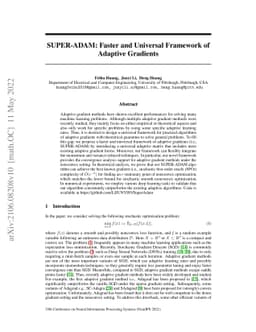 SUPER-ADAM: Faster and Universal Framework of Adaptive Gradients