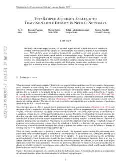 Test Sample Accuracy Scales with Training Sample Density in Neural
  Networks