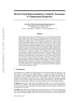 Revisit Visual Representation in Analytics Taxonomy: A Compression
  Perspective