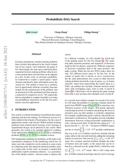 Probabilistic DAG Search