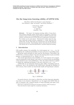 On the long-term learning ability of LSTM LMs