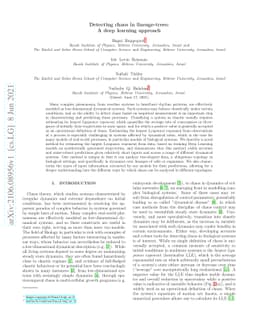 Detecting chaos in lineage-trees: A deep learning approach