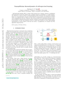 Nonequilibrium thermodynamics of self-supervised learning