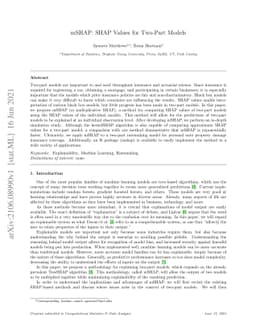 mSHAP: SHAP Values for Two-Part Models