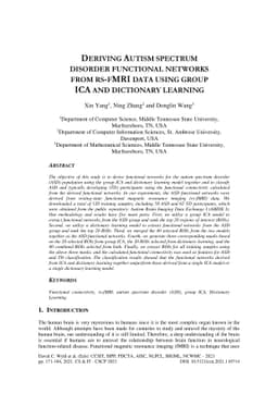 Deriving Autism Spectrum Disorder Functional Networks from RS-FMRI Data
  using Group ICA and Dictionary Learning