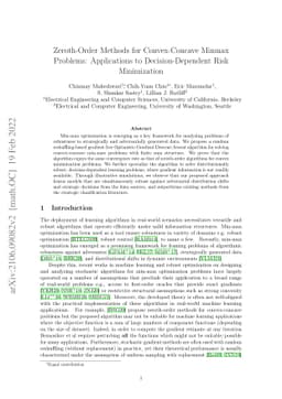 Zeroth-Order Methods for Convex-Concave Minmax Problems: Applications to
  Decision-Dependent Risk Minimization