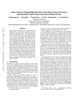 Smart Contract Vulnerability Detection: From Pure Neural Network to
  Interpretable Graph Feature and Expert Pattern Fusion