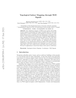 Topological Indoor Mapping through WiFi Signals