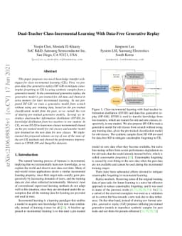 Dual-Teacher Class-Incremental Learning With Data-Free Generative Replay