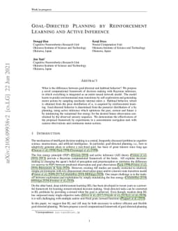 Goal-Directed Planning by Reinforcement Learning and Active Inference