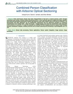 Combined Person Classification with Airborne Optical Sectioning