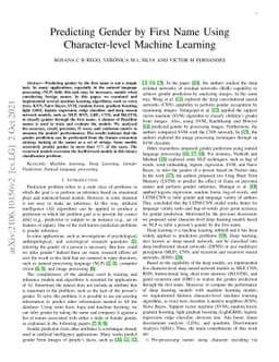 Predicting Gender by First Name Using Character-level Machine Learning