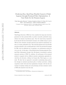 Prediction-Free, Real-Time Flexible Control of Tidal Lagoons through
  Proximal Policy Optimisation: A Case Study for the Swansea Lagoon