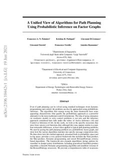 A Unified View of Algorithms for Path Planning Using Probabilistic
  Inference on Factor Graphs