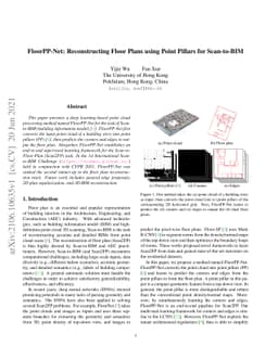FloorPP-Net: Reconstructing Floor Plans using Point Pillars for
  Scan-to-BIM
