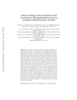 Nuclei Grading of Clear Cell Renal Cell Carcinoma in Histopathological
  Image by Composite High-Resolution Network