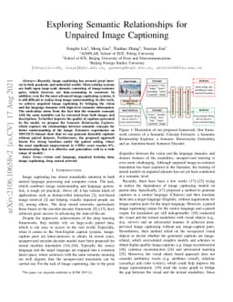 Exploring Semantic Relationships for Unpaired Image Captioning