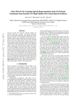 Glow-WaveGAN: Learning Speech Representations from GAN-based Variational
  Auto-Encoder For High Fidelity Flow-based Speech Synthesis