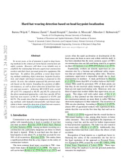 Hard hat wearing detection based on head keypoint localization