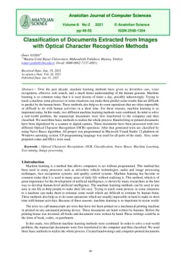 Classification of Documents Extracted from Images with Optical Character
  Recognition Methods