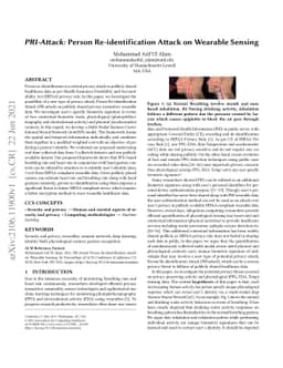 Person Re-identification Attack on Wearable Sensing