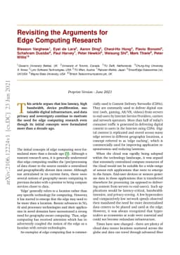 Revisiting the Arguments for Edge Computing Research