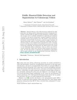 FoldIt: Haustral Folds Detection and Segmentation in Colonoscopy Videos