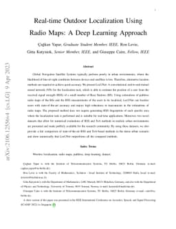 Real-time Outdoor Localization Using Radio Maps: A Deep Learning
  Approach