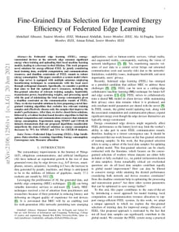 Fine-Grained Data Selection for Improved Energy Efficiency of Federated
  Edge Learning