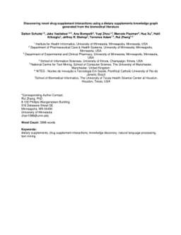 Discovering novel drug-supplement interactions using a dietary
  supplements knowledge graph generated from the biomedical literature