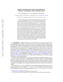 Sharp Convergence Rates for Empirical Optimal Transport with Smooth
  Costs