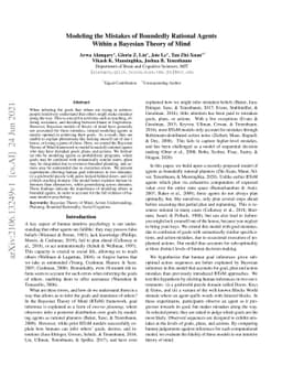 Modeling the Mistakes of Boundedly Rational Agents Within a Bayesian
  Theory of Mind
