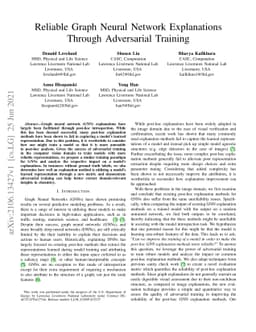 Reliable Graph Neural Network Explanations Through Adversarial Training
