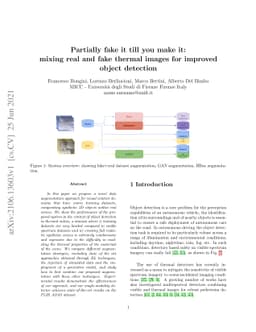 Partially fake it till you make it: mixing real and fake thermal images
  for improved object detection