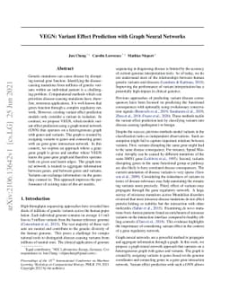 VEGN: Variant Effect Prediction with Graph Neural Networks
