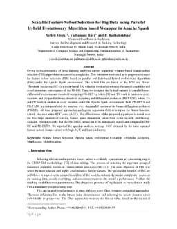 Scalable Feature Subset Selection for Big Data using Parallel Hybrid
  Evolutionary Algorithm based Wrapper in Apache Spark