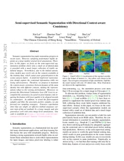 Semi-supervised Semantic Segmentation with Directional Context-aware
  Consistency