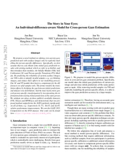 The Story in Your Eyes: An Individual-difference-aware Model for
  Cross-person Gaze Estimation