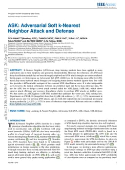 ASK: Adversarial Soft k-Nearest Neighbor Attack and Defense