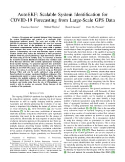 AutoEKF: Scalable System Identification for COVID-19 Forecasting from
  Large-Scale GPS Data
