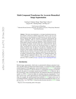 Multi-Compound Transformer for Accurate Biomedical Image Segmentation
