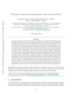 Polyconvex anisotropic hyperelasticity with neural networks